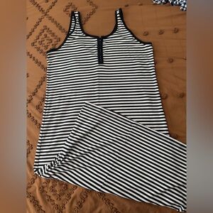 Torrid Black and White Ribbed Knit tank top dress
